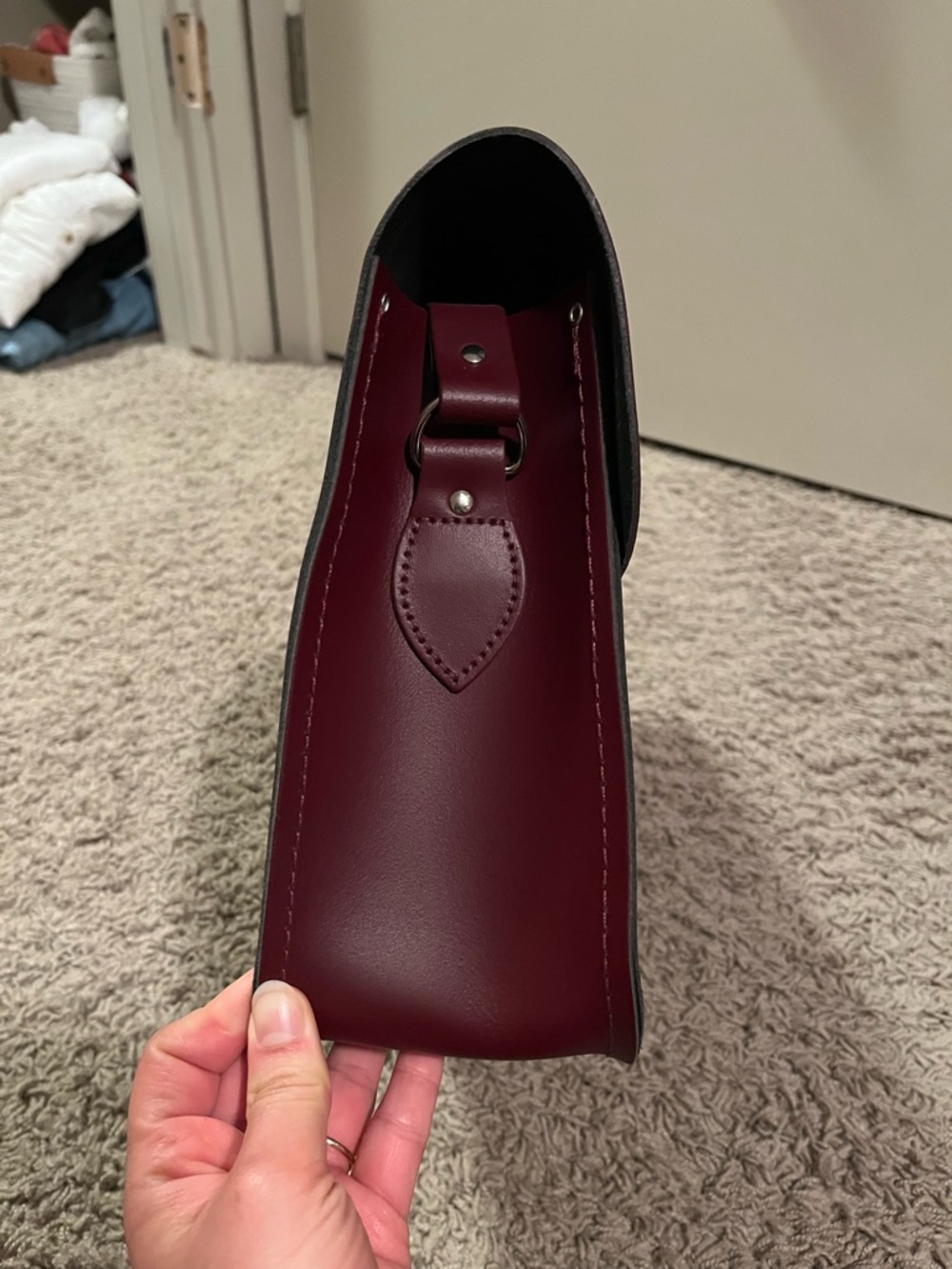 The Cambridge Satchel Company Burgundy Leather Satchel – Made in England - Picture 8 of 15